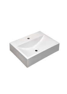 Cuba De Fixar Retangular Resina Sintética Florida 48x37cm Branca