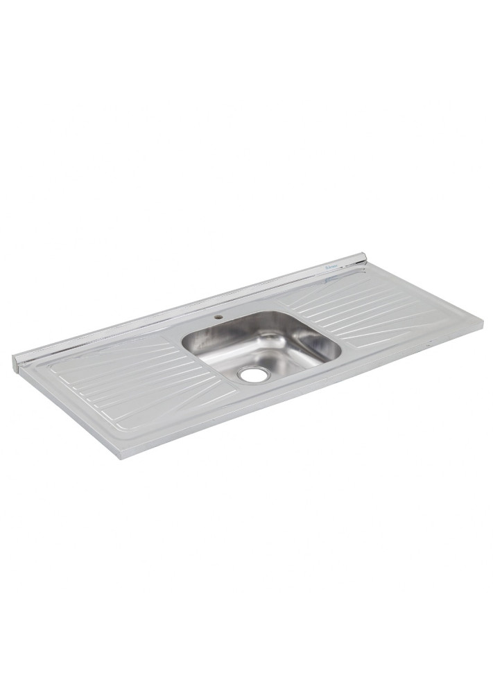 Pia de Cozinha Aço Inox 120cm com Fundo Concretado Fabrinox