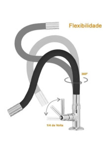 Torneira Cozinha Flexível Gourmet Mesa Bancada Pia 50cm Luxo Silicone Preto Bancada Torneira Cozinha Flexível Gourmet Mesa Bancada Pia 50cm Luxo Silicone Preto Bancada