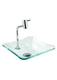 Cuba Para Banheiro De Vidro Retrô 33 Cm Incolor