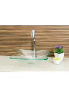 Cuba Para Banheiro De Vidro Retrô 33 Cm Incolor