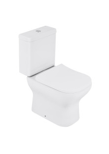 Kit Vaso Sanitário com Caixa Acoplada e Assento Branco Duplo Acionamento 3/6L Saída Vertical Axis Deca Kit Vaso Sanitário com Caixa Acoplada e Assento Branco Duplo Acionamento 3/6L Saída Vertical Axis Deca