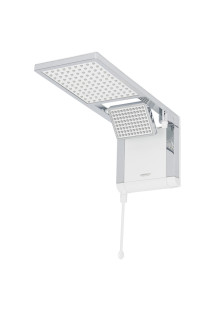 Chuveiro Elétrico Eletrônico 220V 7800w Branco e Cromado Quadrado Acqua Duo Ultra Lorenzetti Chuveiro Elétrico Eletrônico 220V 7800w Branco e Cromado Quadrado Acqua Duo Ultra Lorenzetti