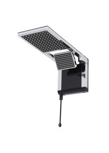 Chuveiro Elétrico Eletrônico 220V 7800w Preto e Cromado Quadrado Acqua Duo Ultra Lorenzetti Chuveiro Elétrico Eletrônico 220V 7800w Preto e Cromado Quadrado Acqua Duo Ultra Lorenzetti