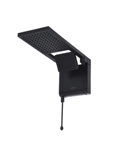 Chuveiro Elétrico Eletrônico 220V 7800w Preto Fosco Quadrado Acqua Duo Ultra Lorenzetti Chuveiro Elétrico Eletrônico 220V 7800w Preto Fosco Quadrado Acqua Duo Ultra Lorenzetti