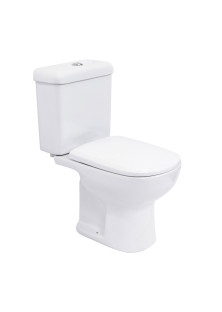 Kit Vaso Sanitário com Caixa Acoplada e Assento Branco Duplo Acionamento 3/6L Saída Vertical Lille Sensea