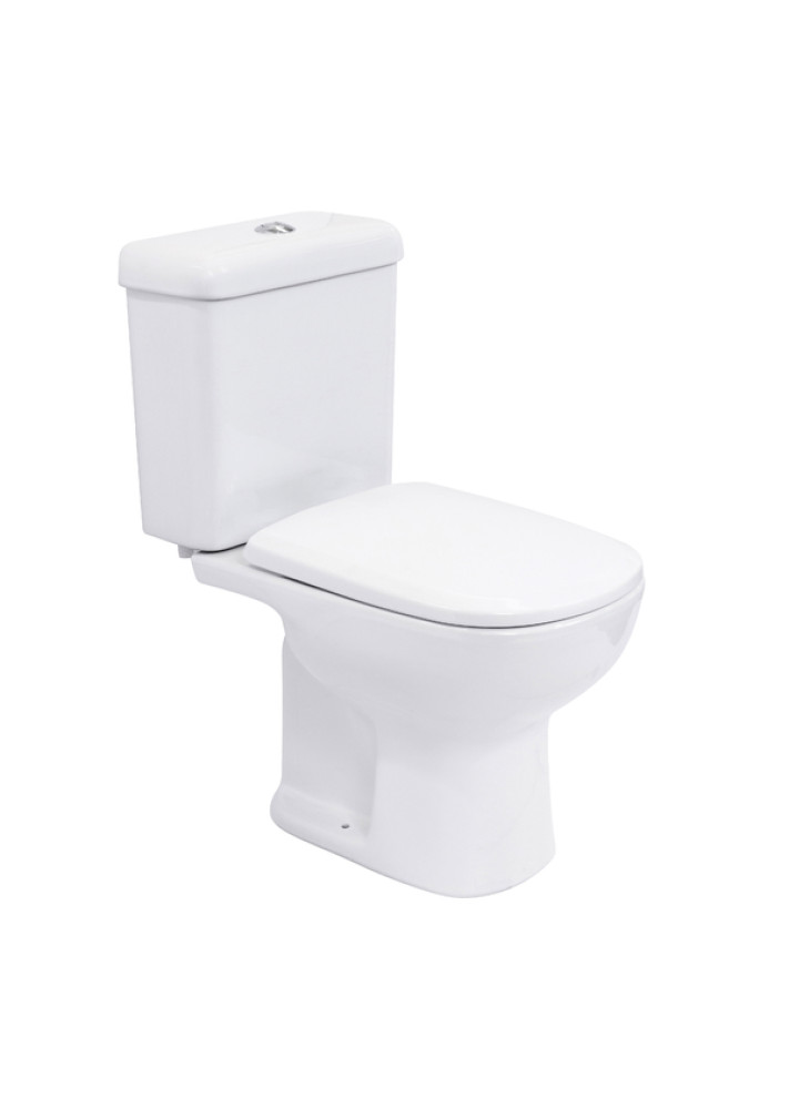 Kit Vaso Sanitário com Caixa Acoplada e Assento Branco Duplo Acionamento 3/6L Saída Vertical Lille Sensea Kit Vaso Sanitário com Caixa Acoplada e Assento Branco Duplo Acionamento 3/6L Saída Vertical Lille Sensea