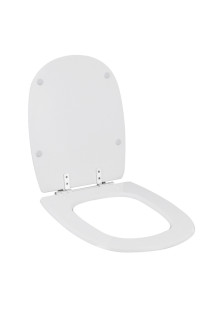Assento Sanitário Formatos Sabatini com Fechamento Comum Quadrado Poliéster Branco Sensea Assento Sanitário Formatos Sabatini com Fechamento Comum Quadrado Poliéster Branco Sensea