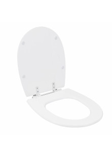 Assento Sanitário Formatos Village com Fechamento Comum Quadrado Poliéster Branco Sensea Assento Sanitário Formatos Village com Fechamento Comum Quadrado Poliéster Branco Sensea