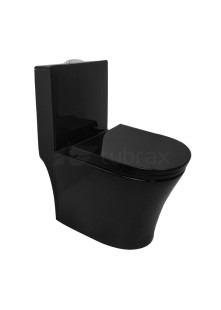 Vaso Sanitário Monobloco Preto Completo - Caixa Acoplada Privada Modelo Umbra Tubrax Vaso Sanitário Monobloco Preto Completo - Caixa Acoplada Privada Modelo Umbra Tubrax